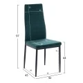 ΣΕΤ ΤΡΑΠΕΖΑΡΙΑΣ 5ΤΜΧ LADY HM21199.03 ΓΥΑΛΙ--ΜΕΤΑΛΛΟ ΣΕ ΜΑΥΡΟ & ΒΕΛΟΥΔΟ ΚΥΠΑΡΙΣΣΙ