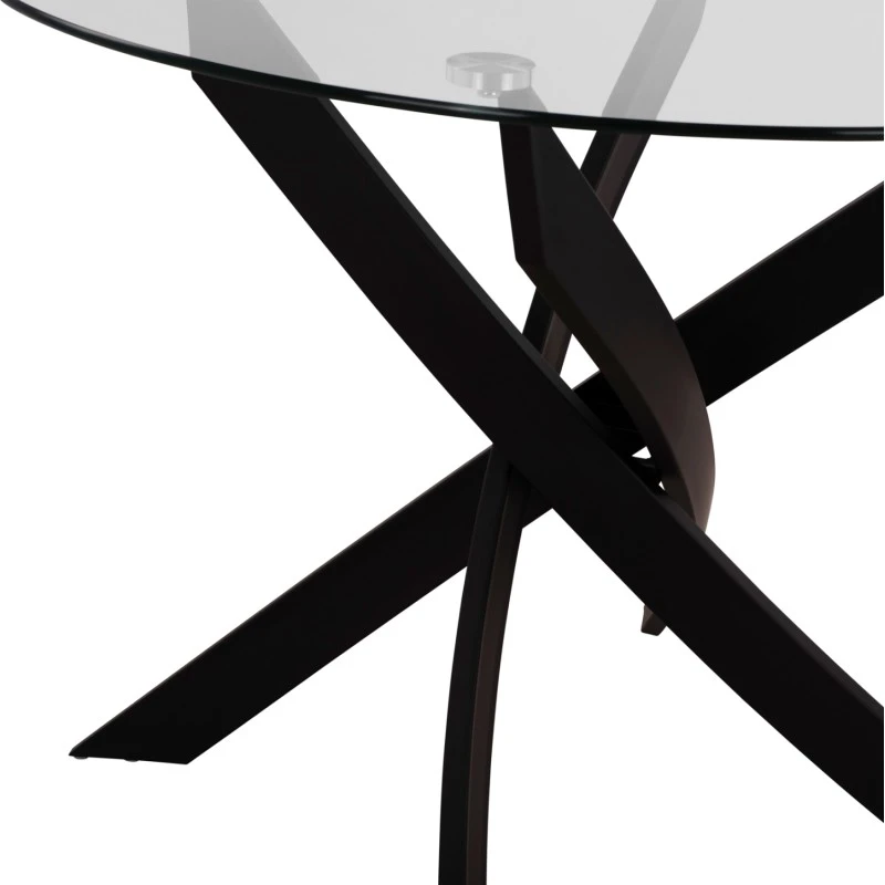 ΣΕΤ ΤΡΑΠΕΖΑΡΙΑΣ 5ΤΜΧ LADY HM21199.04 ΓΥΑΛΙ--ΜΕΤΑΛΛΟ & ΒΕΛΟΥΔΟ ΣΕ ΜΑΥΡΟ