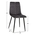 ΣΕΤ ΤΡΑΠΕΖΑΡΙΑΣ 5ΤΜΧ LATRELL HM21192 ΤΡΑΠΕΖΙ ΚΕΡΑΜΙΚΟ TOP-ΒΕΛΟΥΔΟ ΓΚΡΙ ΚΑΡΕΚΛΕΣ