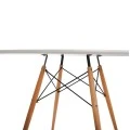 ΣΕΤ ΤΡΑΠΕΖΑΡΙΑΣ 5ΤΜΧ MAGGIE HM21186 MDF TOP & ΠΟΛΥΠΡΟΠΥΛΕΝΙΟ ΣΕ ΛΕΥΚΟ ΧΡΩΜΑ