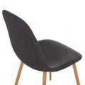 ΣΕΤ ΤΡΑΠΕΖΑΡΙΑΣ 5ΤΜΧ MINARDO HM21179 MDF TOP ΣΕ ΜΑΥΡΟ--ΣΚΟΥΡΟ ΓΚΡΙ ΥΦΑΣΜΑ