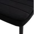 ΣΕΤ ΤΡΑΠΕΖΑΡΙΑΣ 5ΤΜΧ MINIMAL HM21173 MDF TOP ΜΑΥΡΟ-ΒΕΛΟΥΔΟ & ΜΕΤΑΛΛΟ ΜΑΥΡΟ