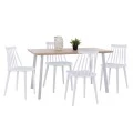 ΣΕΤ ΤΡΑΠΕΖΑΡΙΑΣ 5ΤΜΧ OFIRA HM10634 MDF TOP ΣΕ SONAMA--ΛΕΥΚΕΣ ΚΑΡΕΚΛΕΣ