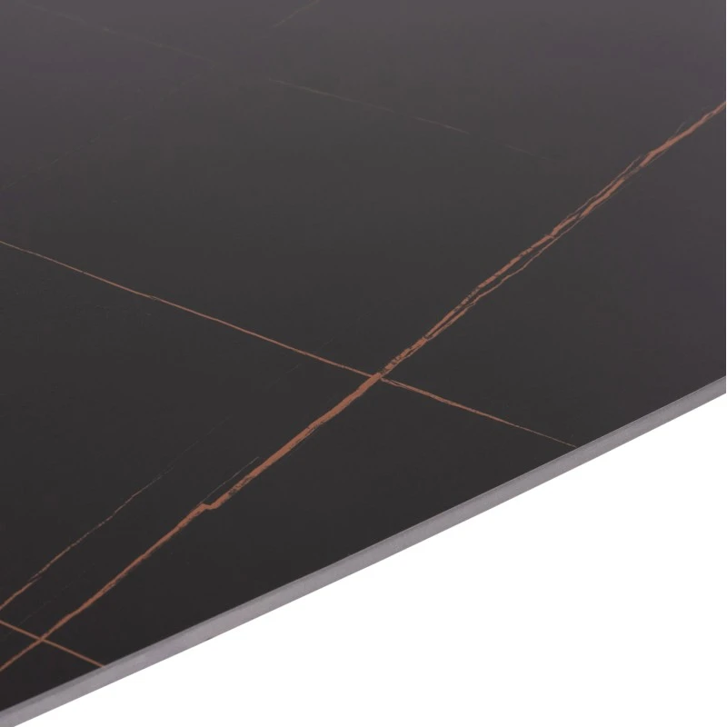 ΣΕΤ ΤΡΑΠΕΖΑΡΙΑΣ 5ΤΜΧ RAVEN HM21067.02 ΚΕΡΑΜΙΚΟ TOP ΜΑΥΡΟ ΜΑΡΜΑΡΟ--ΜΕΤΑΛΛΟ
