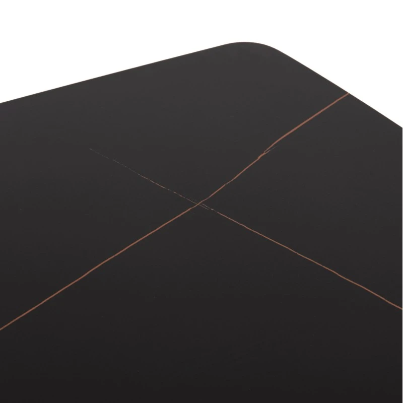 ΣΕΤ ΤΡΑΠΕΖΑΡΙΑΣ 5ΤΜΧ RAVEN HM21072.02 ΚΕΡΑΜΙΚΟ TOP ΜΑΥΡΟ ΜΑΡΜΑΡΟ & 4 ΚΑΡΕΚΛΕΣ