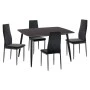 ΣΕΤ ΤΡΑΠΕΖΑΡΙΑΣ 5ΤΜΧ RAVEN HM21224.02 ΚΕΡΑΜΙΚΟ TOP ΜΑΥΡΟ ΜΑΡΜΑΡΟ--ΒΕΛΟΥΔΟ ΜΑΥΡΟ