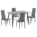 ΣΕΤ ΤΡΑΠΕΖΑΡΙΑΣ 5ΤΜΧ RAVEN HM21224.03 ΚΕΡΑΜΙΚΟ TOP ΓΚΡΙ ΜΑΡΜΑΡΟ--ΒΕΛΟΥΔΟ ΓΚΡΙ