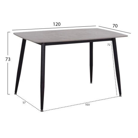 ΣΕΤ ΤΡΑΠΕΖΑΡΙΑΣ 5ΤΜΧ RAVEN HM21224.03 ΚΕΡΑΜΙΚΟ TOP ΓΚΡΙ ΜΑΡΜΑΡΟ--ΒΕΛΟΥΔΟ ΓΚΡΙ