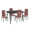 ΣΕΤ ΤΡΑΠΕΖΑΡΙΑΣ 5ΤΜΧ RAVEN HM21264.02 ΚΕΡΑΜΙΚΟ TOP ΜΑΥΡΟ ΜΑΡΜΑΡΟ--ΒΕΛΟΥΔΟ ΣΑΠΙΟ ΜΗΛΟ