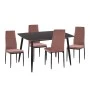 ΣΕΤ ΤΡΑΠΕΖΑΡΙΑΣ 5ΤΜΧ RAVEN HM21264.02 ΚΕΡΑΜΙΚΟ TOP ΜΑΥΡΟ ΜΑΡΜΑΡΟ--ΒΕΛΟΥΔΟ ΣΑΠΙΟ ΜΗΛΟ