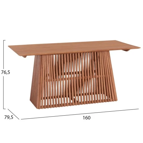 ΣΕΤ ΤΡΑΠΕΖΑΡΙΑΣ 5ΤΜΧ RENLY HM21078.02 ΟΡΘΟΓΩΝΙΟ ΤΡΑΠΕΖΙ & 4 ΚΑΡΕΚΛΕΣ