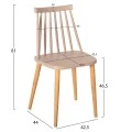 ΣΕΤ ΤΡΑΠΕΖΑΡΙΑΣ 5ΤΜΧ VANESSA HM21181 MDF TOP ΣΕ ΦΥΣΙΚΟ-ΣΚΕΛΕΤΟΣ ΣΕ ΦΥΣΙΚΟ