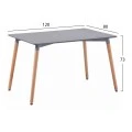 ΣΕΤ ΤΡΑΠΕΖΑΡΙΑΣ 5ΤΜΧ VEGAS HM21177 MDF TOP ΣΕ ΓΚΡΙ--ΥΦΑΣΜΑ ΣΕ ΓΚΡΙ