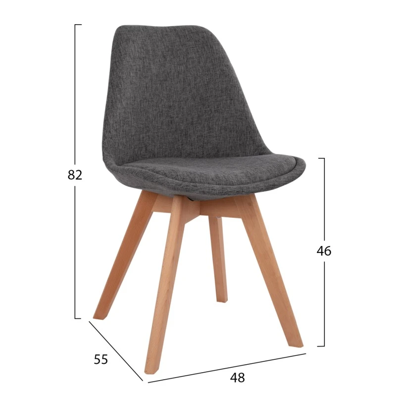 ΣΕΤ ΤΡΑΠΕΖΑΡΙΑΣ 5ΤΜΧ VEGAS HM21177 MDF TOP ΣΕ ΓΚΡΙ--ΥΦΑΣΜΑ ΣΕ ΓΚΡΙ