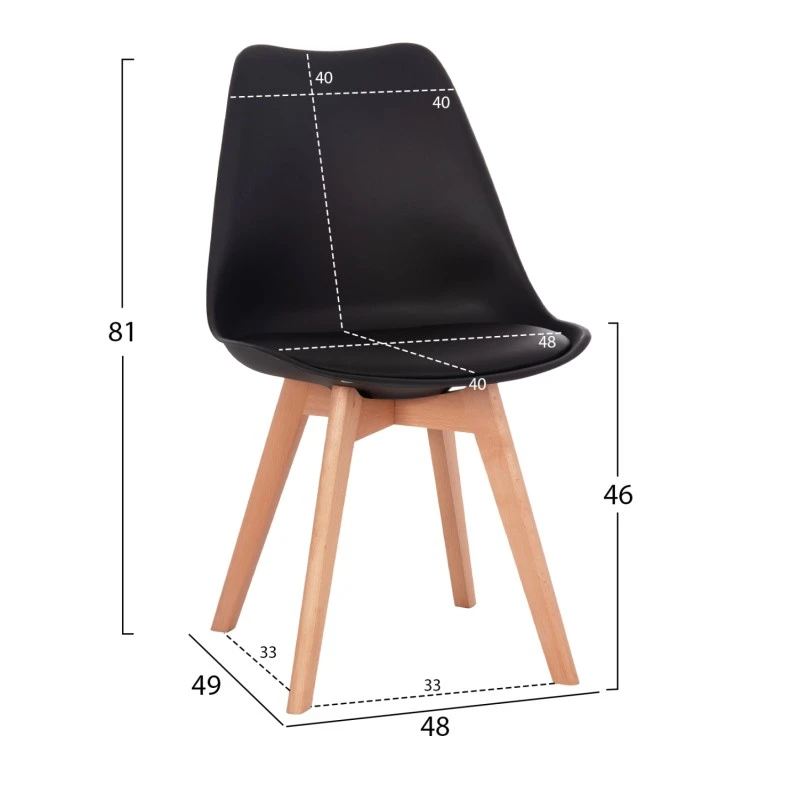 ΣΕΤ ΤΡΑΠΕΖΑΡΙΑΣ 5ΤΜΧ VEGAS HM21185 MDF TOP ΣΕ ΜΑΥΡΟ--ΠΟΔΙΑ ΟΞΙΑΣ