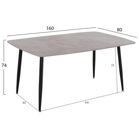ΣΕΤ ΤΡΑΠΕΖΑΡΙΑΣ 7ΤΜΧ RAVEN HM21070.03 ΚΕΡΑΜΙΚΟ TOP--4 ΚΑΡΕΚΛΕΣ & 2 ΠΟΛΥΘΡΟΝΕΣ ΓΚΡΙ
