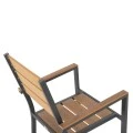 ΣΕΤ ΤΡΑΠΕΖΑΡΙΑΣ 7ΤΜΧ SAGA HM10814 ΑΛΟΥΜΙΝΙΟ ΣΕ ΓΚΡΙ--POLYWOOD