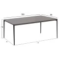 ΣΕΤ ΤΡΑΠΕΖΑΡΙΑΣ 7ΤΜΧ STAD HM10863.01 ΓΚΡΙ ΑΛΟΥΜΙΝΙΟ-SINTERED STONE TOP-OLEFIN