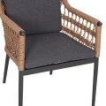 ΣΕΤ ΤΡΑΠΕΖΑΡΙΑΣ 9ΤΜΧ STAD HM10865.01 ΓΚΡΙ ΑΛΟΥΜΙΝΙΟ-SINTERED STONE TOP-OLEFIN