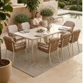 ΣΕΤ ΤΡΑΠΕΖΑΡΙΑΣ 9ΤΜΧ STAD HM10865.02 ΜΠΕΖ ΑΛΟΥΜ.& OLEFIN-ΛΕΥΚΟ SINTERED STONE TOP