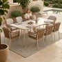ΣΕΤ ΤΡΑΠΕΖΑΡΙΑΣ 9ΤΜΧ STAD HM10865.02 ΜΠΕΖ ΑΛΟΥΜ.& OLEFIN-ΛΕΥΚΟ SINTERED STONE TOP