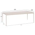 ΣΕΤ ΤΡΑΠΕΖΑΡΙΑΣ 9ΤΜΧ STAD HM10865.02 ΜΠΕΖ ΑΛΟΥΜ.& OLEFIN-ΛΕΥΚΟ SINTERED STONE TOP