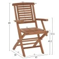 ΣΕΤ ΤΡΑΠΕΖΑΡΙΑΣ CRANDER HM21288 ΤΡΑΠΕΖΙ & 6 ΠΟΛΥΘΡΟΝΕΣ ΠΤΥΣΣΟΜΕΝΕΣ-ΤΕΑΚ