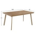 ΣΕΤ ΤΡΑΠΕΖΑΡΙΑΣ TABER HM10737.04 ΤΡΑΠΕΖΙ & 6 ΠΟΛΥΘΡΟΝΕΣ-ΑΛΟΥΜΙΝΙΟ & POLYWOOD-ΣΑΜΠΑΝΙ