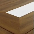 ΣΕΤ ΤΡΑΠΕΖΑΡΙΑΣ TABER HM10738.01 ΤΡΑΠΕΖΙ & 6 ΠΟΛΥΘΡΟΝΕΣ-ΑΛΟΥΜΙΝΙΟ & POLYWOOD-ΛΕΥΚΟ