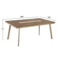 ΣΕΤ ΤΡΑΠΕΖΑΡΙΑΣ TABER HM10738.04 ΤΡΑΠΕΖΙ & 6 ΠΟΛΥΘΡΟΝΕΣ-ΑΛΟΥΜΙΝΙΟ & POLYWOOD-ΣΑΜΠΑΝΙ