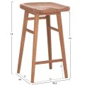 ΣΕΤ ΤΡΑΠΕΖΙ ΜΕ 2 ΣΚΑΜΠΟ ΜΠΑΡ BOLMAR HM10917 ΞΥΛΟ TEAK ΣΕ ΦΥΣΙΚΟ ΧΡΩΜΑ