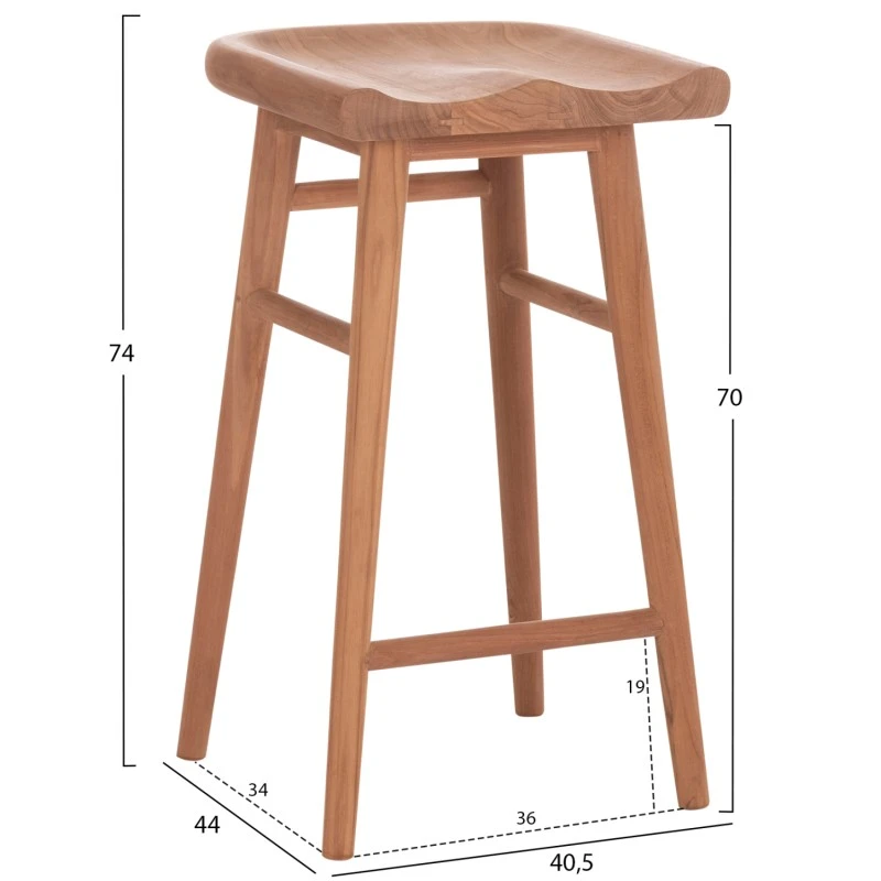 ΣΕΤ ΤΡΑΠΕΖΙ ΜΕ 2 ΣΚΑΜΠΟ ΜΠΑΡ BOLMAR HM10917 ΞΥΛΟ TEAK ΣΕ ΦΥΣΙΚΟ ΧΡΩΜΑ