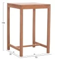 ΣΕΤ ΤΡΑΠΕΖΙ ΜΕ 2 ΣΚΑΜΠΟ ΜΠΑΡ PRESSCOT HM10918 ΞΥΛΟ TEAK ΣΕ ΦΥΣΙΚΟ ΧΡΩΜΑ