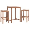 ΣΕΤ ΤΡΑΠΕΖΙ ΜΕ 2 ΣΚΑΜΠΟ ΜΠΑΡ PRESSCOT HM10918 ΞΥΛΟ TEAK ΣΕ ΦΥΣΙΚΟ ΧΡΩΜΑ