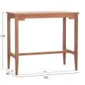 ΣΕΤ ΤΡΑΠΕΖΙ ΜΕ 4 ΣΚΑΜΠΟ ΜΠΑΡ NIKOL HM10916 ΞΥΛΟ TEAK ΣΕ ΦΥΣΙΚΟ ΧΡΩΜΑ