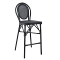 ΣΚΑΜΠΟ ΑΛΟΥΜΙΝΙΟΥ AZARIA HM5060 BAMBOO LOOK ΜΑΥΡΟ ΜΕ TEXTLINE 44x52x115Υεκ.