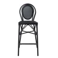 ΣΚΑΜΠΟ ΑΛΟΥΜΙΝΙΟΥ AZARIA HM5060 BAMBOO LOOK ΜΑΥΡΟ ΜΕ TEXTLINE 44x52x115Υεκ.