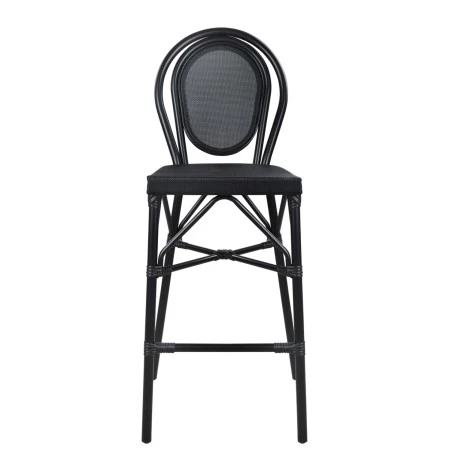 ΣΚΑΜΠΟ ΑΛΟΥΜΙΝΙΟΥ AZARIA HM5060 BAMBOO LOOK ΜΑΥΡΟ ΜΕ TEXTLINE 44x52x115Υεκ.