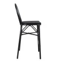 ΣΚΑΜΠΟ ΑΛΟΥΜΙΝΙΟΥ AZARIA HM5060 BAMBOO LOOK ΜΑΥΡΟ ΜΕ TEXTLINE 44x52x115Υεκ.