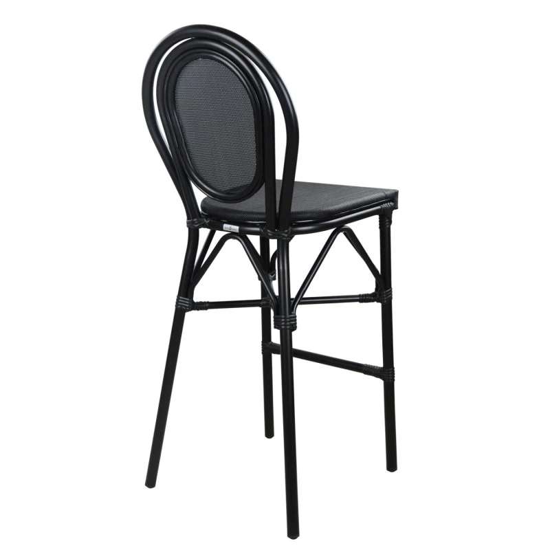 ΣΚΑΜΠΟ ΑΛΟΥΜΙΝΙΟΥ AZARIA HM5060 BAMBOO LOOK ΜΑΥΡΟ ΜΕ TEXTLINE 44x52x115Υεκ.