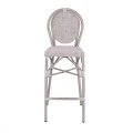 ΣΚΑΜΠΩ ΑΛΟΥΜΙΝΙΟΥ BAMBOO LOOK ΠΑΤΙΝΑ ΛΕΥΚΟ ΜΕ TEXTLINE HM5110 41x52x116 εκ.