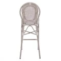 ΣΚΑΜΠΩ ΑΛΟΥΜΙΝΙΟΥ BAMBOO LOOK ΠΑΤΙΝΑ ΛΕΥΚΟ ΜΕ TEXTLINE HM5110 41x52x116 εκ.