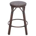 ΣΚΑΜΠΟ ΑΛΟΥΜΙΝΙΟΥ ΜΕΣ.ΥΨΟΥΣ CHINO HM6286.01 BAMBOO LOOK & TEXTILENE ΚΑΦΕ 43x43x65Υεκ