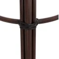 ΣΚΑΜΠΟ ΑΛΟΥΜΙΝΙΟΥ ΜΕΣ.ΥΨΟΥΣ CHINO HM6286.01 BAMBOO LOOK & TEXTILENE ΚΑΦΕ 43x43x65Υεκ