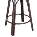 ΣΚΑΜΠΟ ΑΛΟΥΜΙΝΙΟΥ ΜΕΣ.ΥΨΟΥΣ CHINO HM6286.01 BAMBOO LOOK & TEXTILENE ΚΑΦΕ 43x43x65Υεκ