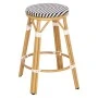 ΣΚΑΜΠΟ ΑΛΟΥΜΙΝΙΟΥ ΜΕΣ.ΥΨΟΥΣ CHINO HM6286.03 BAMBOO LOOK & TEXTILENE ΜΑΥΡΟ 43x43x65Υεκ