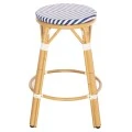 ΣΚΑΜΠΟ ΑΛΟΥΜΙΝΙΟΥ ΜΕΣ.ΥΨΟΥΣ CHINO HM6286.05 BAMBOO LOOK & TEXTILENE ΜΠΛΕ 43x43x65Υεκ