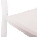 ΣΚΑΜΠΟ ΑΛΟΥΜΙΝΙΟΥ HM5892.12 ΜΕΣΑΙΟΥ ΥΨΟΥΣ RATTAN & TEXTLINE ΛΕΥΚΟ ΜΠΕΖ 56,5x57x99,5