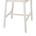 ΣΚΑΜΠΟ ΑΛΟΥΜΙΝΙΟΥ ΛΕΥΚΟ HM5892.32 ΜΕΣ. ΥΨΟΥΣ-ΜE RATTAN & TΕΧΤLINE 57x57x99,5Yεκ.