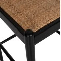 ΣΚΑΜΠΟ ΑΠΟ ΟΞΙΑ-RATTAN ΑΨΙΔΑ ΠΛΑΤΗ ΜΑΥΡΟ 43,5x50x98ΥεκHM9408.02